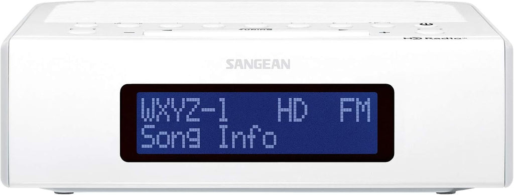 HD AM/FM Digital Tuning Clock Radio with USB Charging, White Z87823