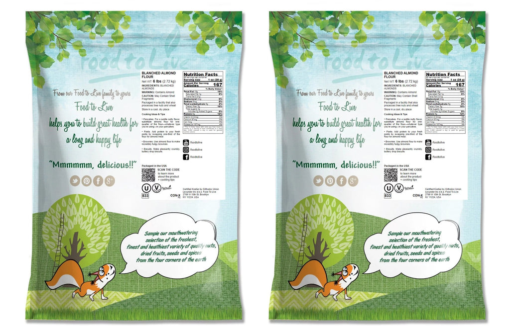 Blanched Almond Flour, 12 Pounds, Kosher, Vegan Z63840