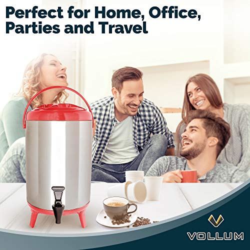 Stainless Steel Insulated Beverage Dispenser 10L with Spigot R55564