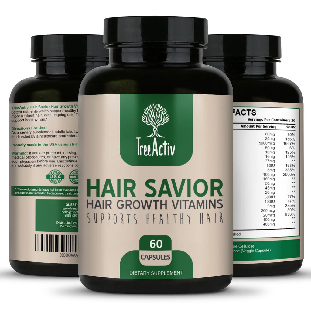 Biotin Hair Growth Vitamins with Saw Palmetto, 60 Capsules K150
