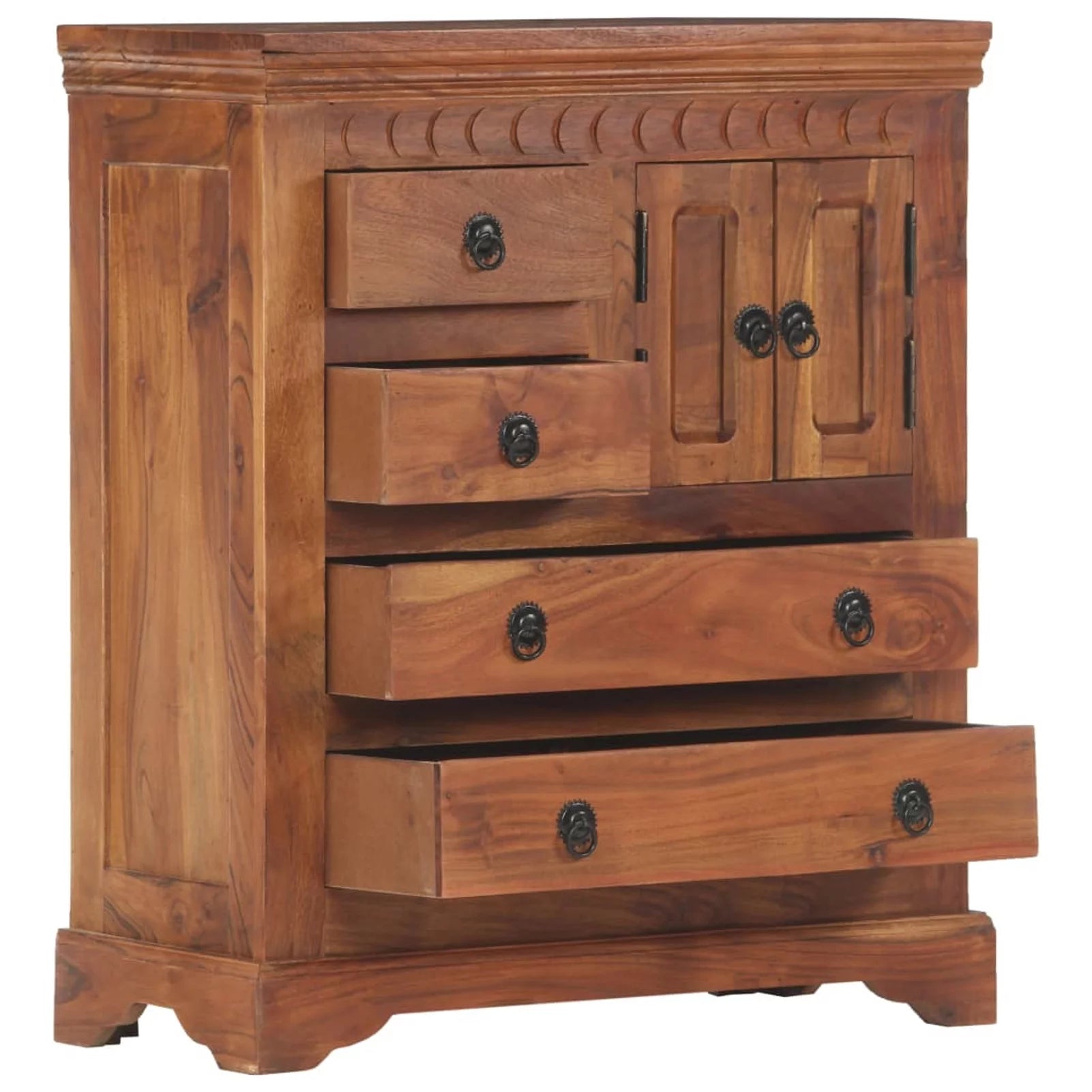 Wooden Sideboard with 2 Doors and 4 Drawers J533062