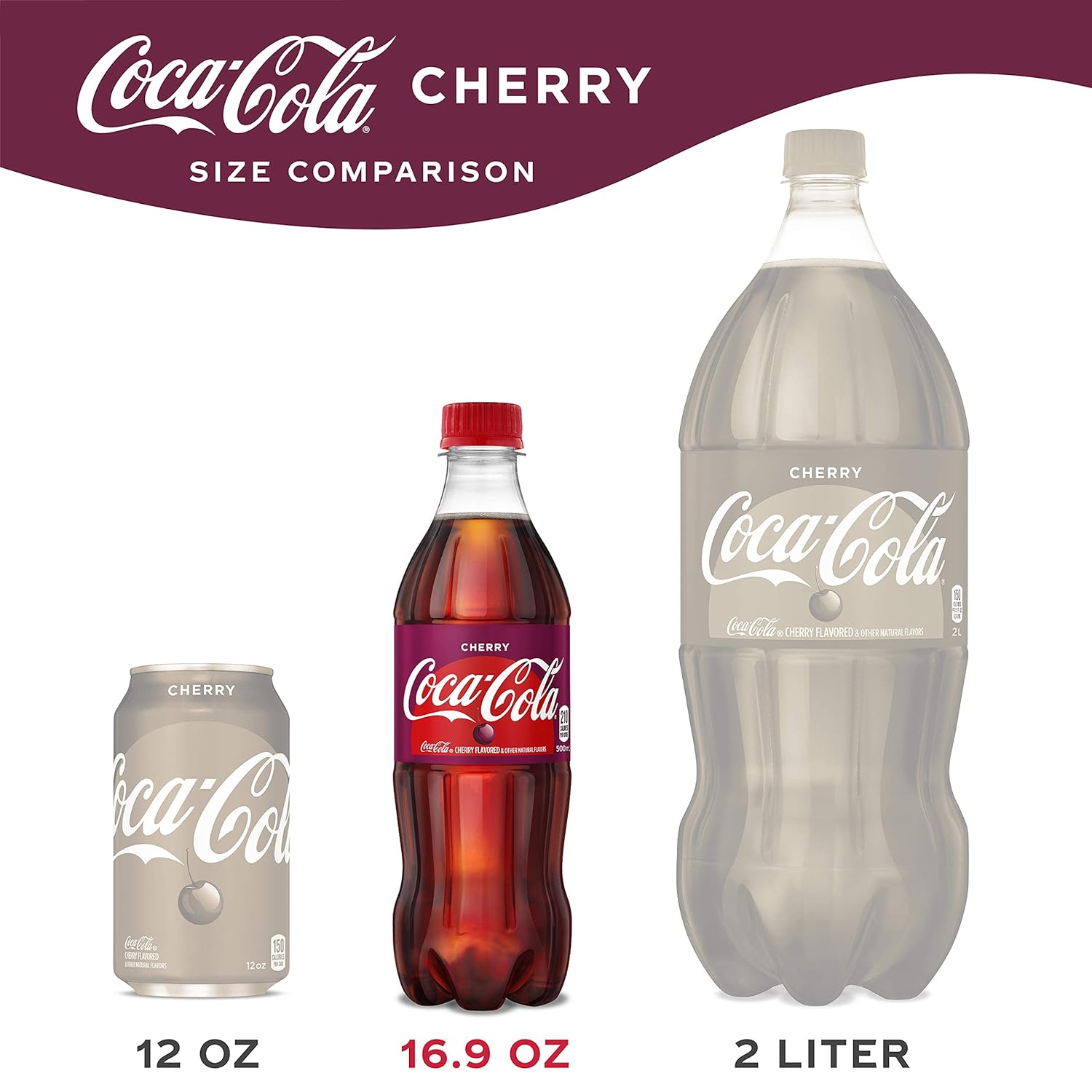 Cherry Soda Soft Drink, 16.9 fl oz, 12 Pack B916