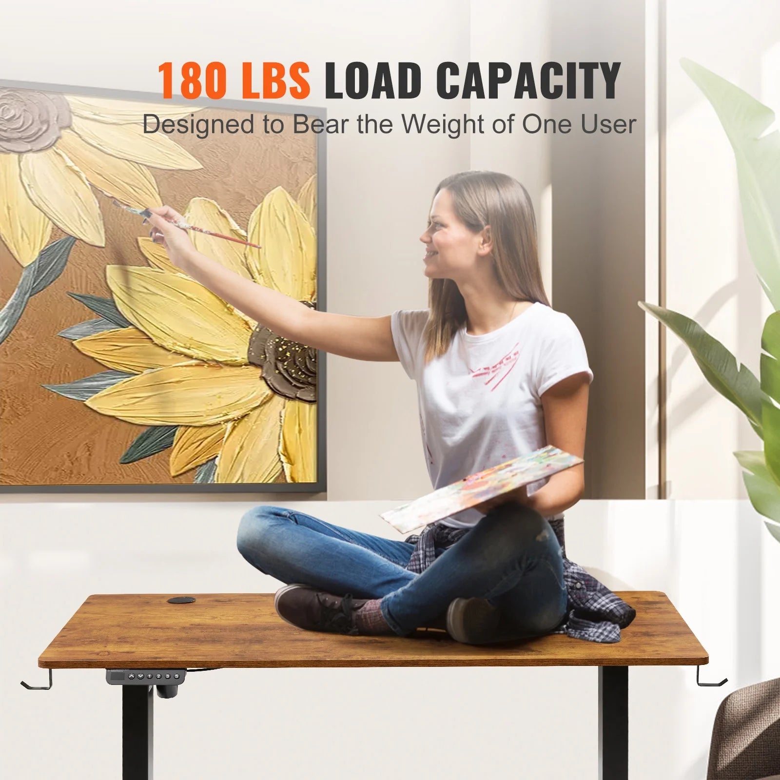 Adjustable Height Standing Desk Electric for Home Office U688