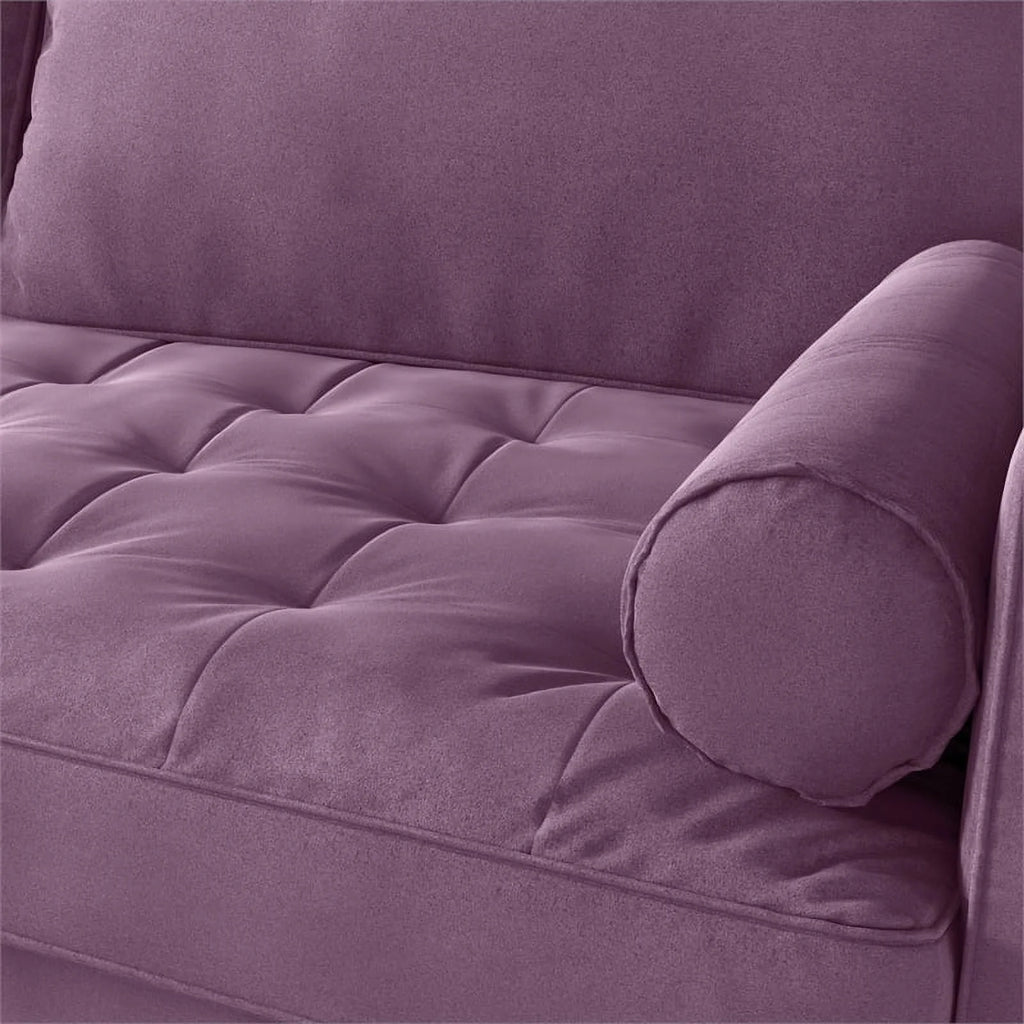 Contemporary 70" Velvet Sofa in Purple L50836