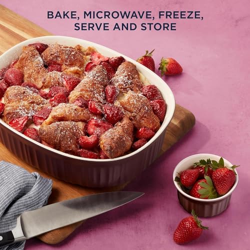 Ceramic Bakeware Set with Lids, 10-Piece, Oven and Dishwasher Safe K2731