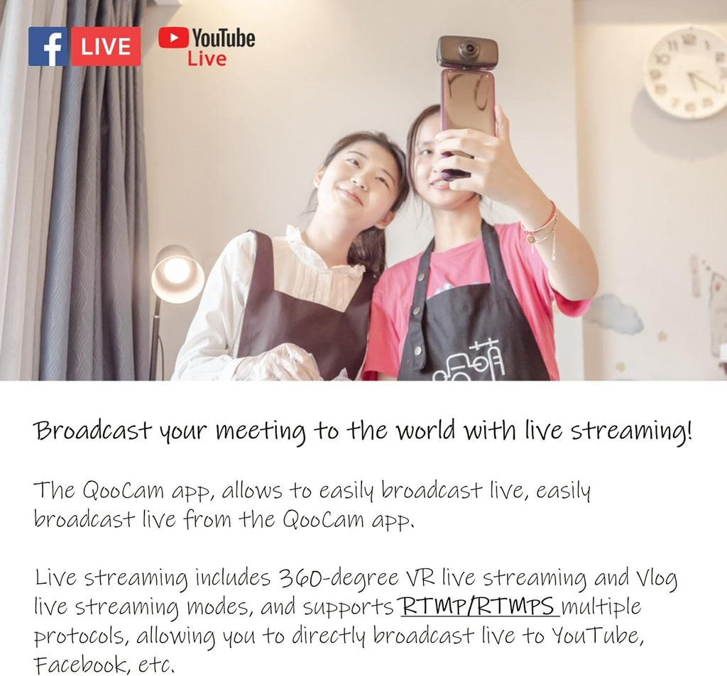 360 Camera with Social Media Live and Full View Capture B643