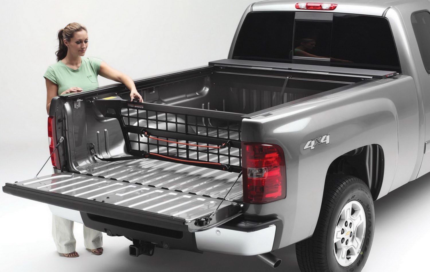 Rolling Truck Bed Divider Cargo Manager F64949
