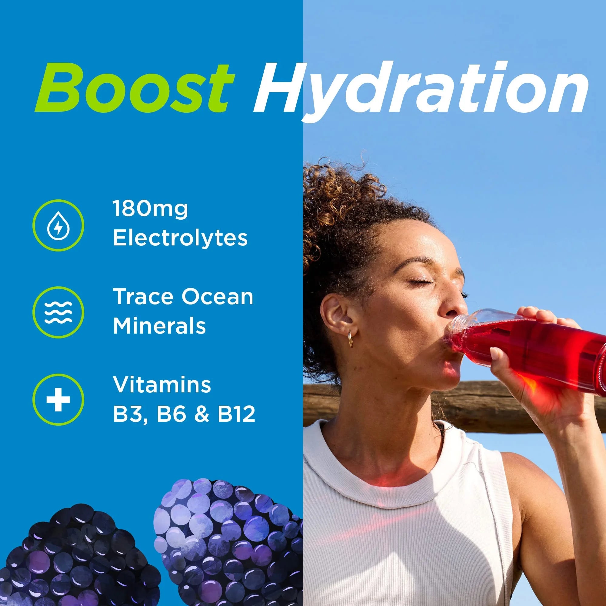 Electrolyte Water Enhancer Black Raspberry Sugar Free K5870