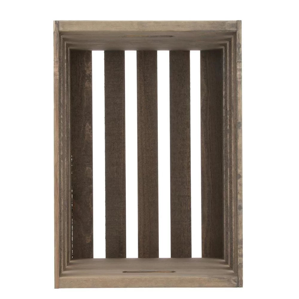 Large Crate in Weathered Gray A111888