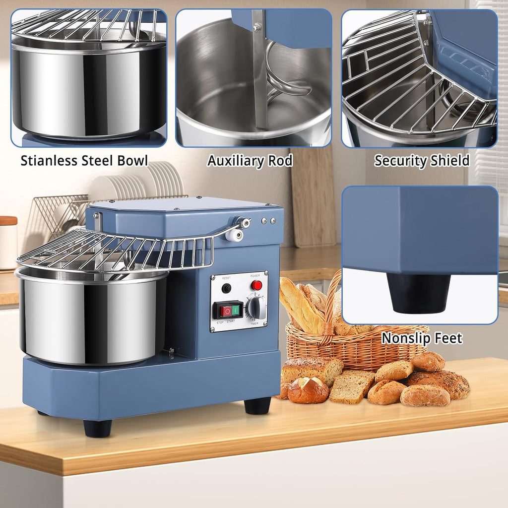 Dough Mixer 8.5Qt, 450W Dual Rotating with Stainless Steel Bowl K72119