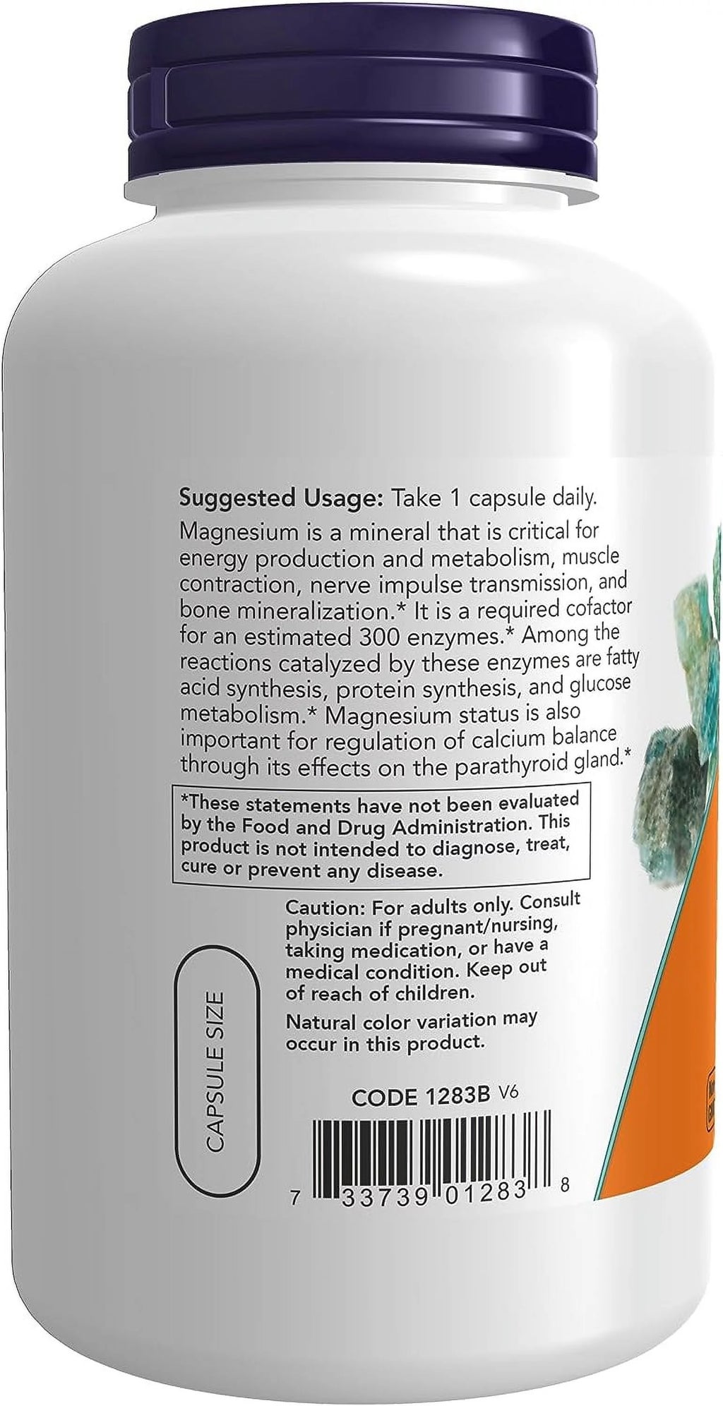 Magnesium 400 mg, 180 Veg Capsules I64657