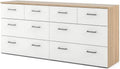 White Oak Double Dresser 8 Drawers Organizing Your Bedroom in Style
