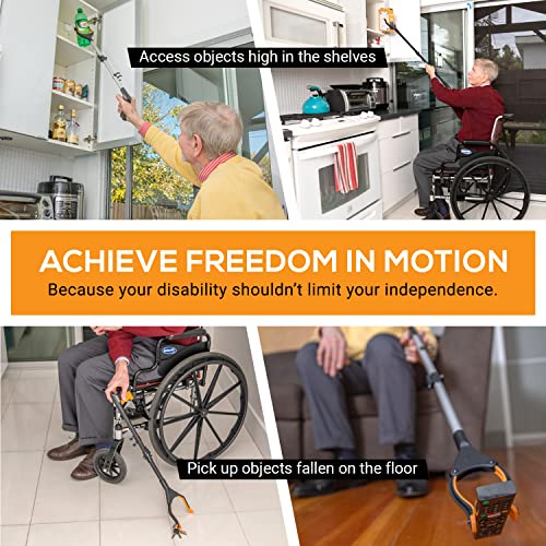 Folding Grabber Reacher 43 Inch with Magnets for Elderly G68169