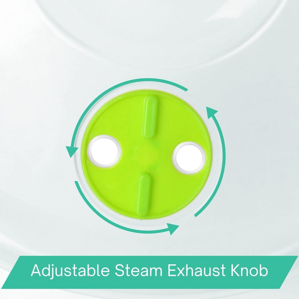 Microwave Food Splatter Guard Cover, Set of 5, Green, Steam Ventilation Window, Dishwasher Safe V181651