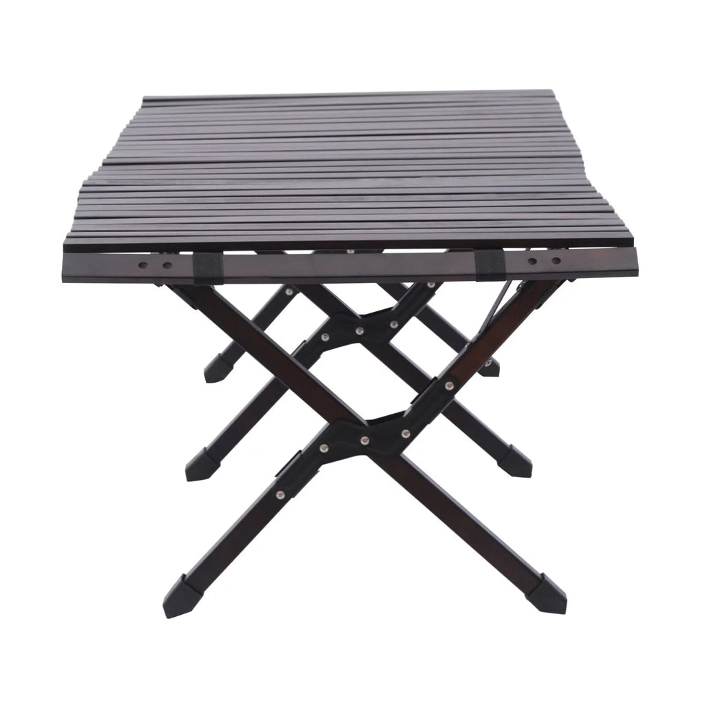 Foldable Pine Wood Picnic Table for BBQ Camping X83895