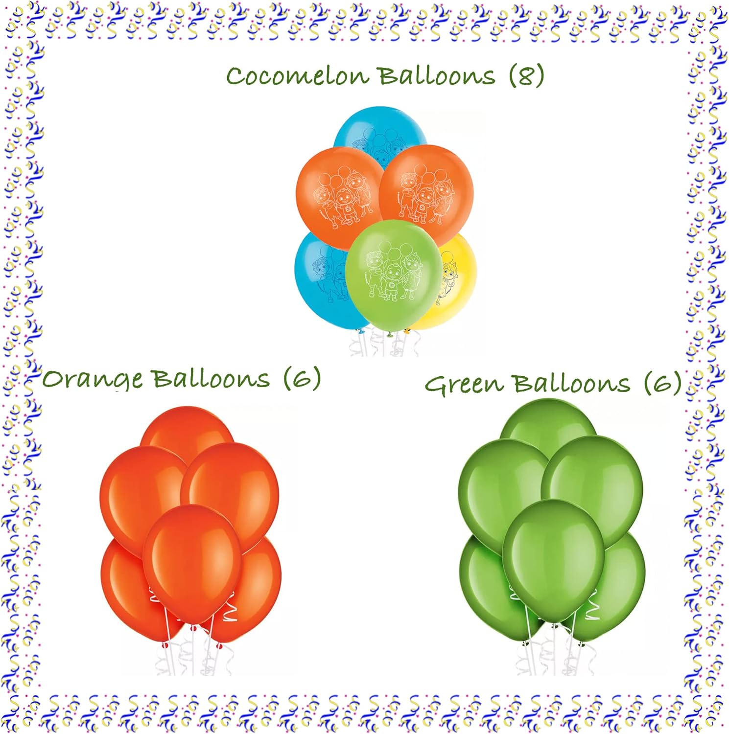 Birthday Party Supplies Decoration Kit with Balloons, Tablecloth, Plates, Napkins, Candles I946283