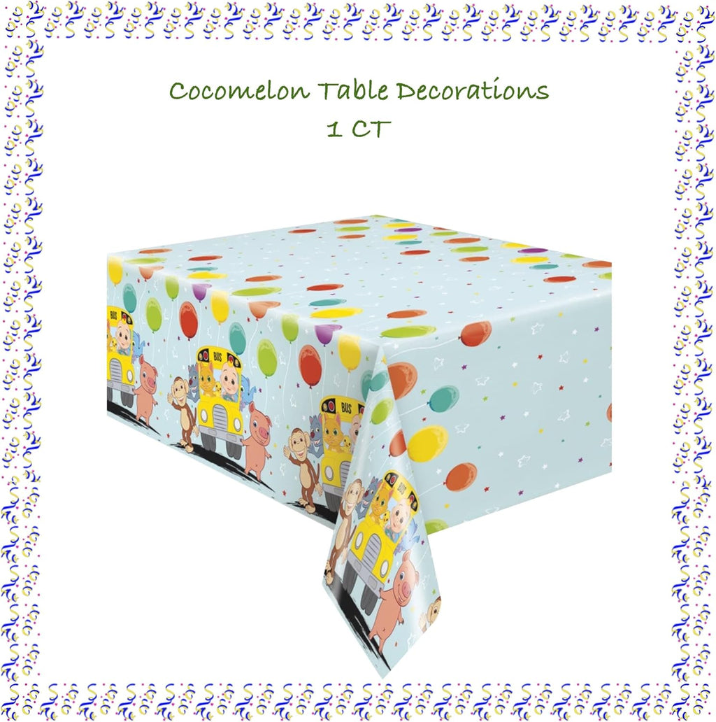 Birthday Party Supplies Decoration Kit with Balloons, Tablecloth, Plates, Napkins, Candles I946283