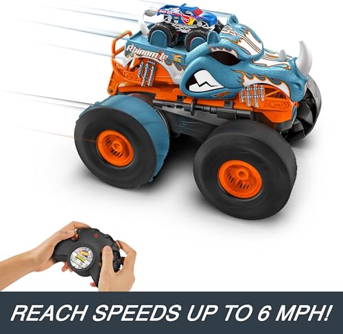 Monster Trucks RC Toy, Remote-Control Transforming Vehicle, Connects to Track U4312