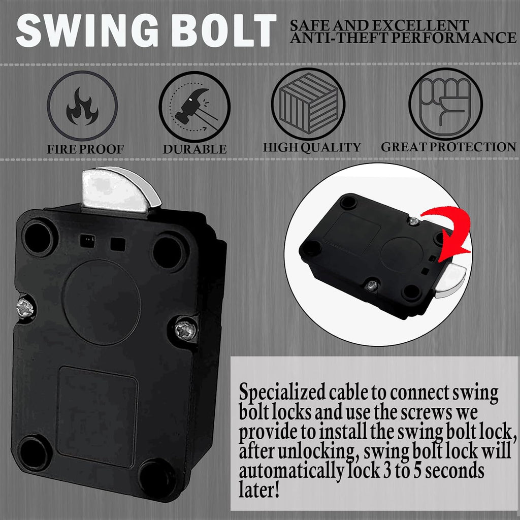 Fireproof Gun Safe Lock Replacement with Electronic Digital Keypad Q2840