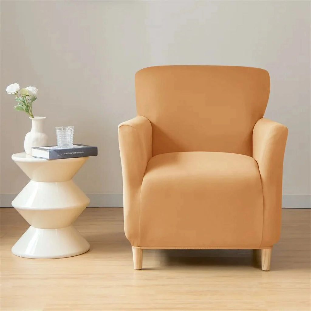 Waterproof Stretch Armchair Slipcover with Anti-Slip Backing N438446