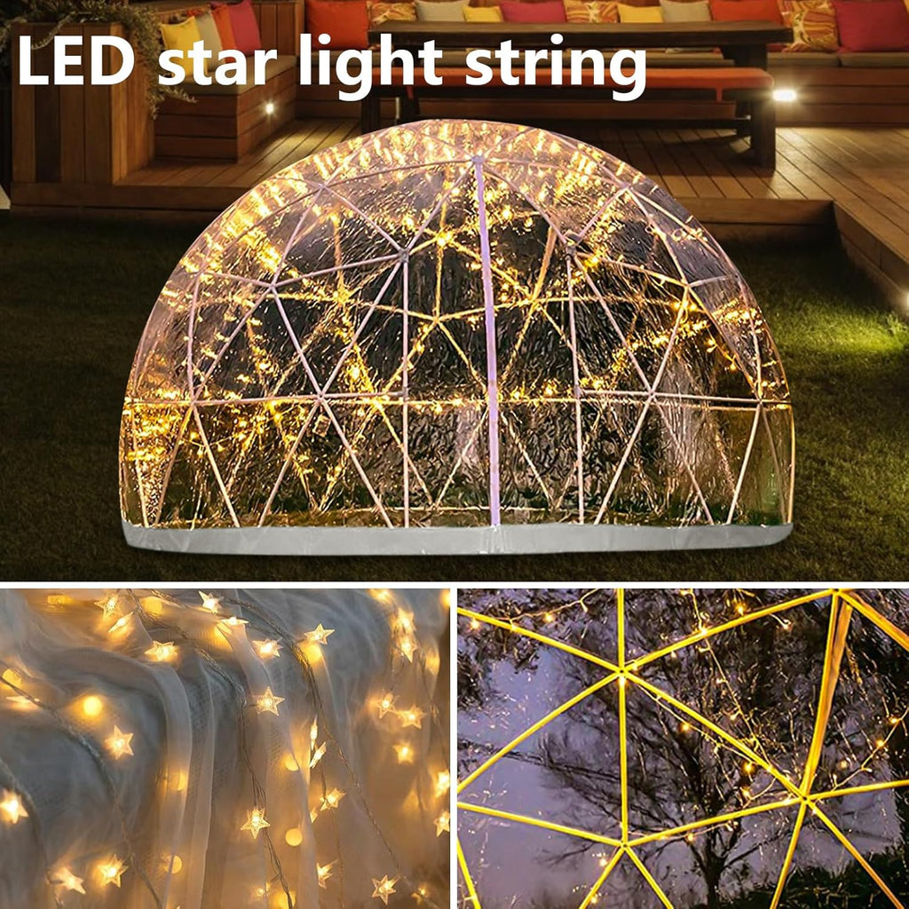 12FT Bubble Dome Tent for 4-8 Person, Waterproof Clear Igloo with Transparent Window E211974