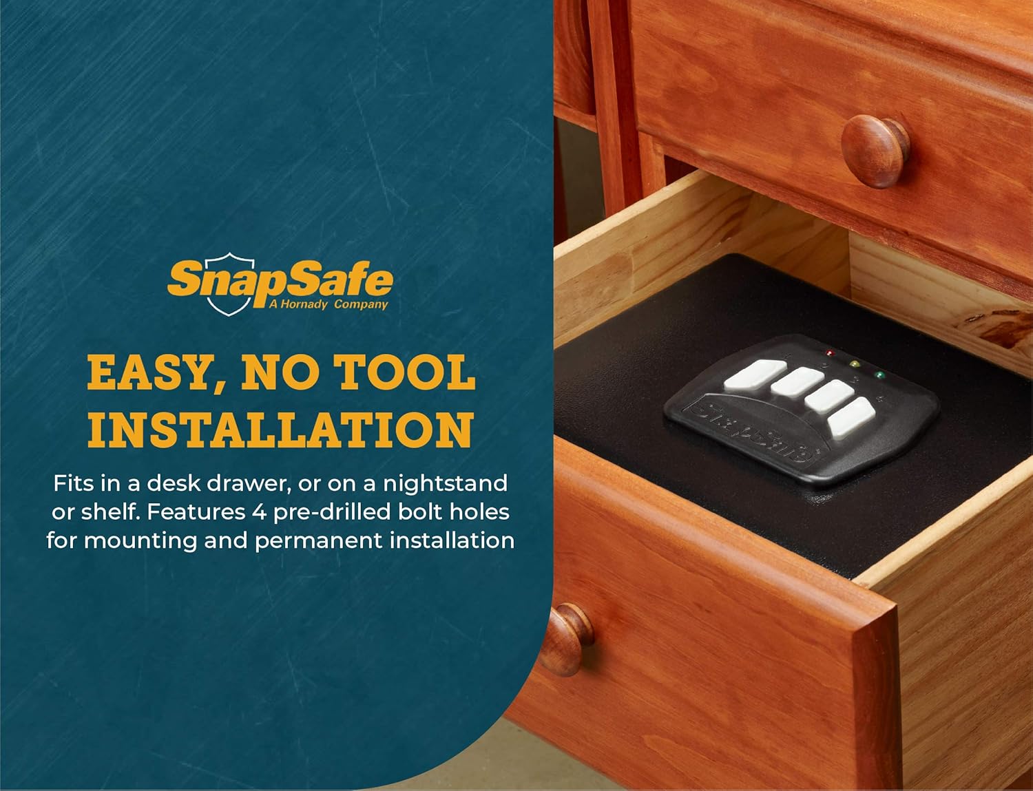 Keypad Gun Safe for Pistols and Valuables with Backup Keys S144066