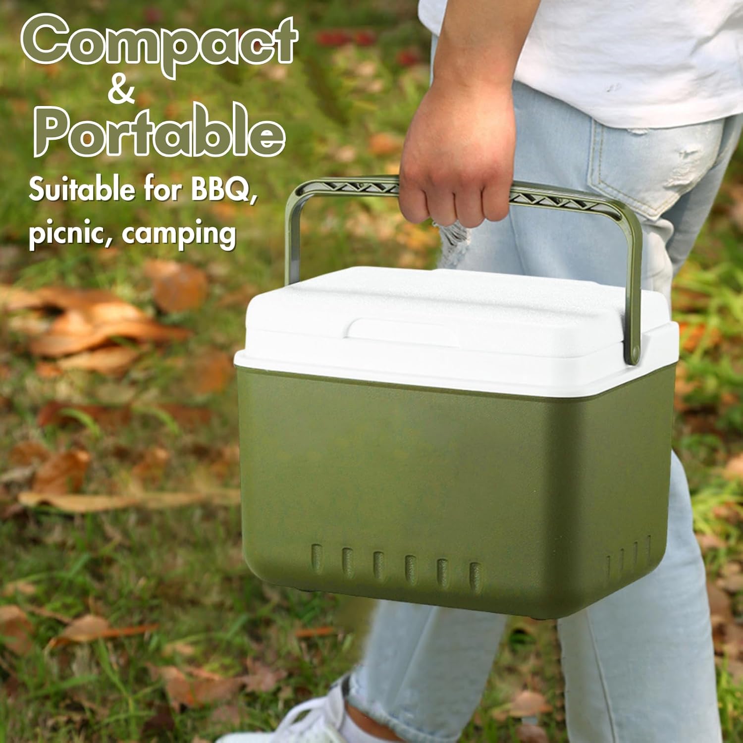 Portable Hard Shell Cooler - 6 Quart Insulated Lunch Box E51713
