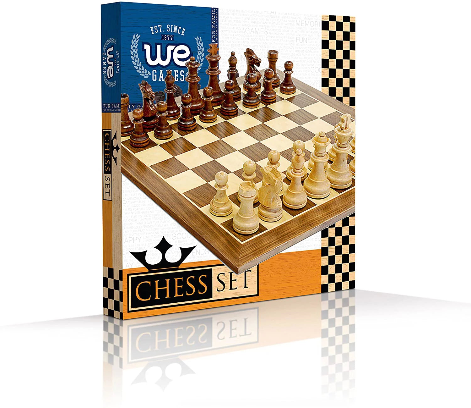 Wood Chess Set - 15 in. - 3.75 in. King Z8677
