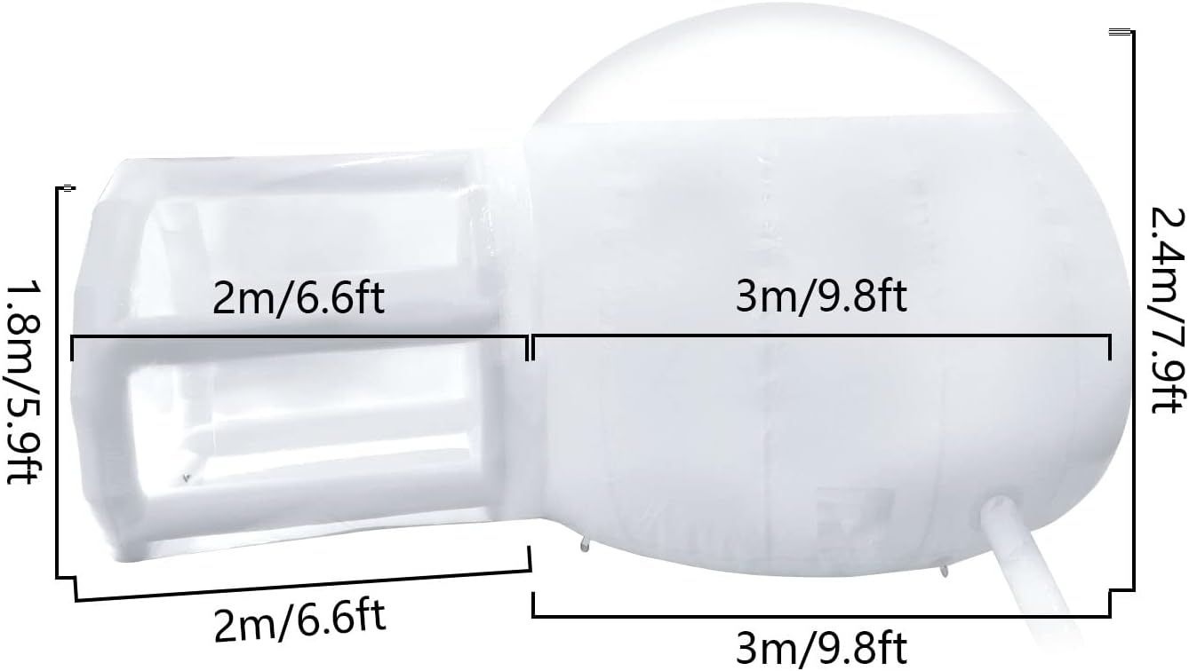 Inflatable Clear Bubble Dome Camping Tent with Air Blower E2408