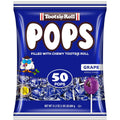 Tootsie Pops Single Flavor Bag - Grape Flavored Lollipops with Chocolatey Center - Individually Wrapped Hard Candy - Blue Candy - Peanut Free, Gluten Free, 50 Count (Pack of 1)