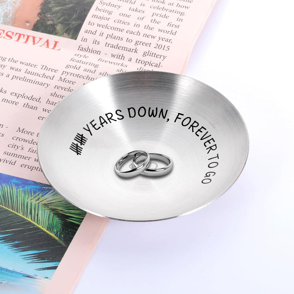 10 Year Anniversary Gift for Wife Husband Ring Holder Decorations Y7958