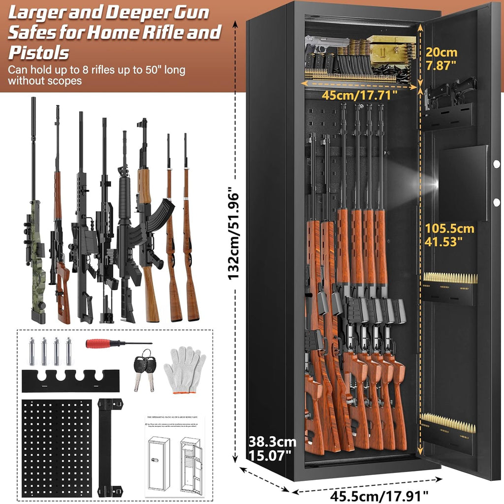Fireproof Gun Safe for Rifles and Pistols with Digital Keypad J460503