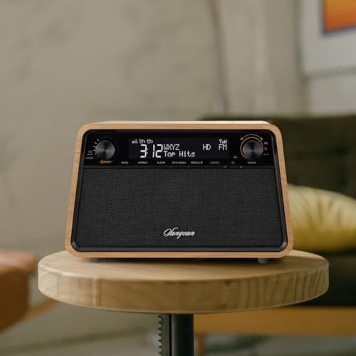 HD Radio AM/FM Bluetooth Wooden Cabinet Radio Y781