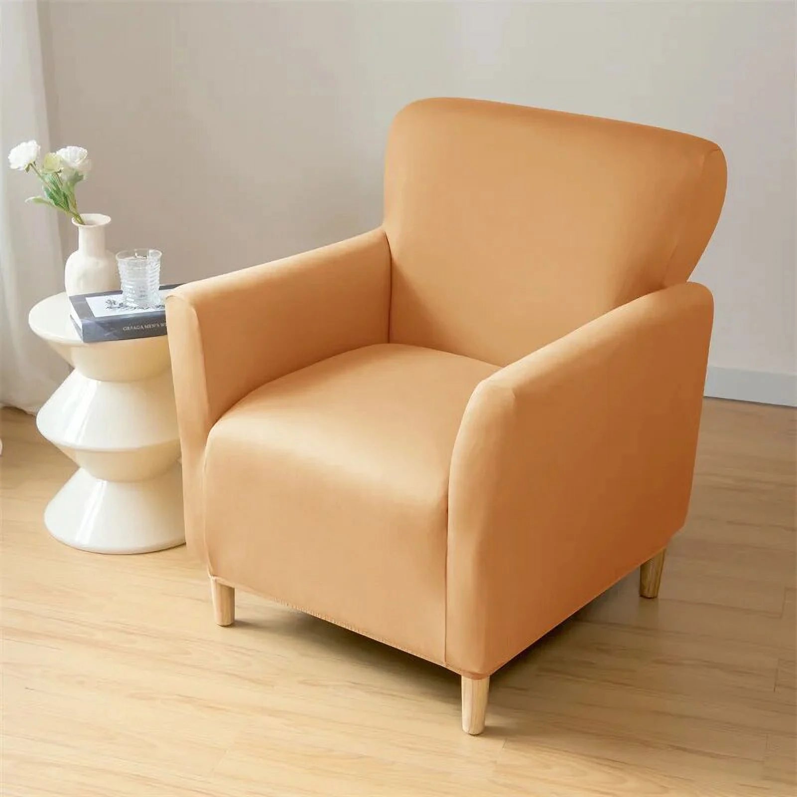 Waterproof Stretch Armchair Slipcover with Anti-Slip Backing N438446