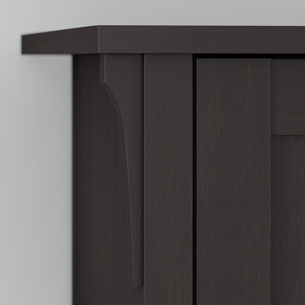 Tall 5 Shelf Bookcase, Set of 2, Vintage Black Y50012