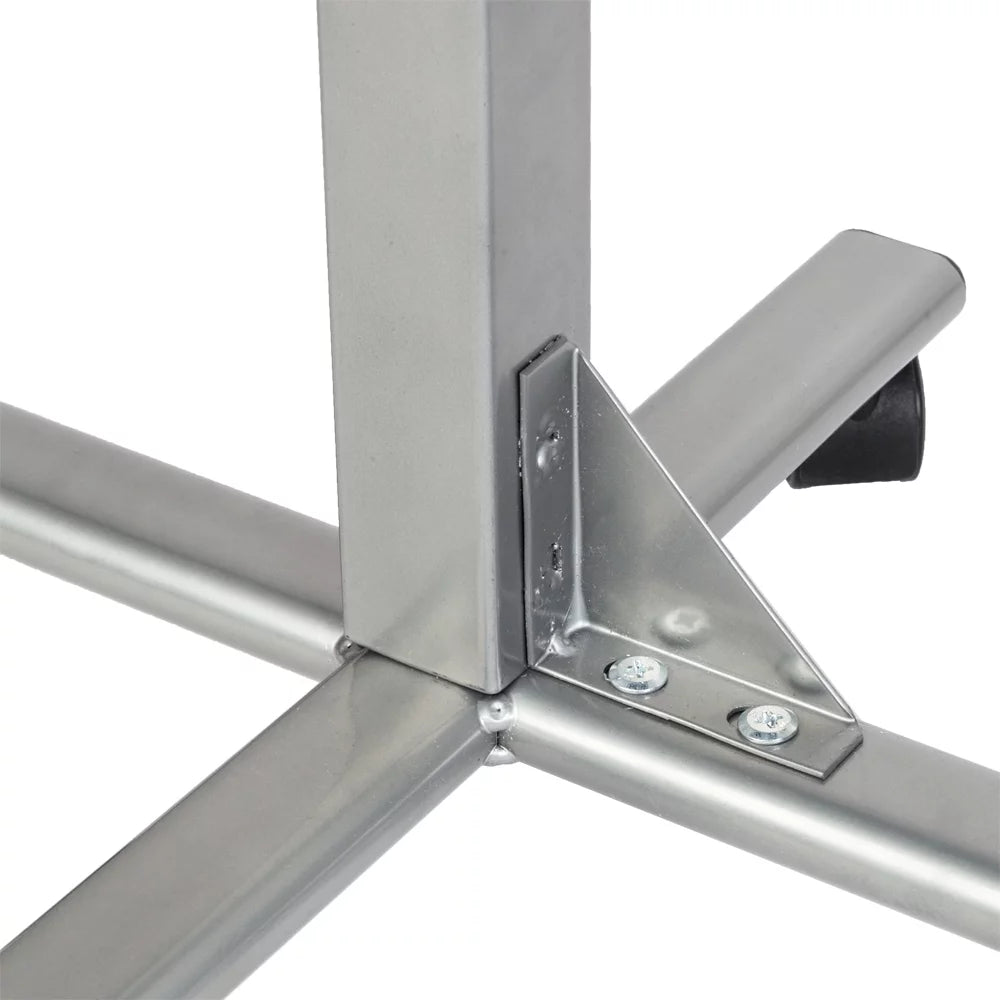 Five-Wheel Multifunctional Lifting Computer Desk, Black & Silver H712