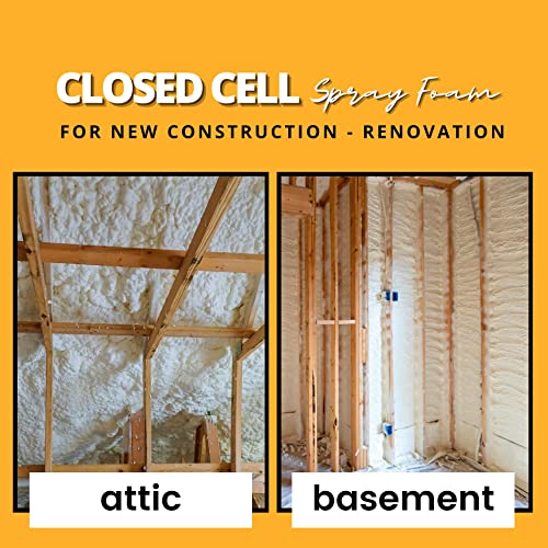 Closed Cell Spray Foam Insulation Kit, 600 BF Coverage J941331