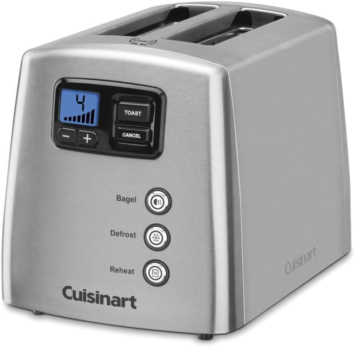 2-Slice Leverless Toaster, Brushed Stainless Steel U7013