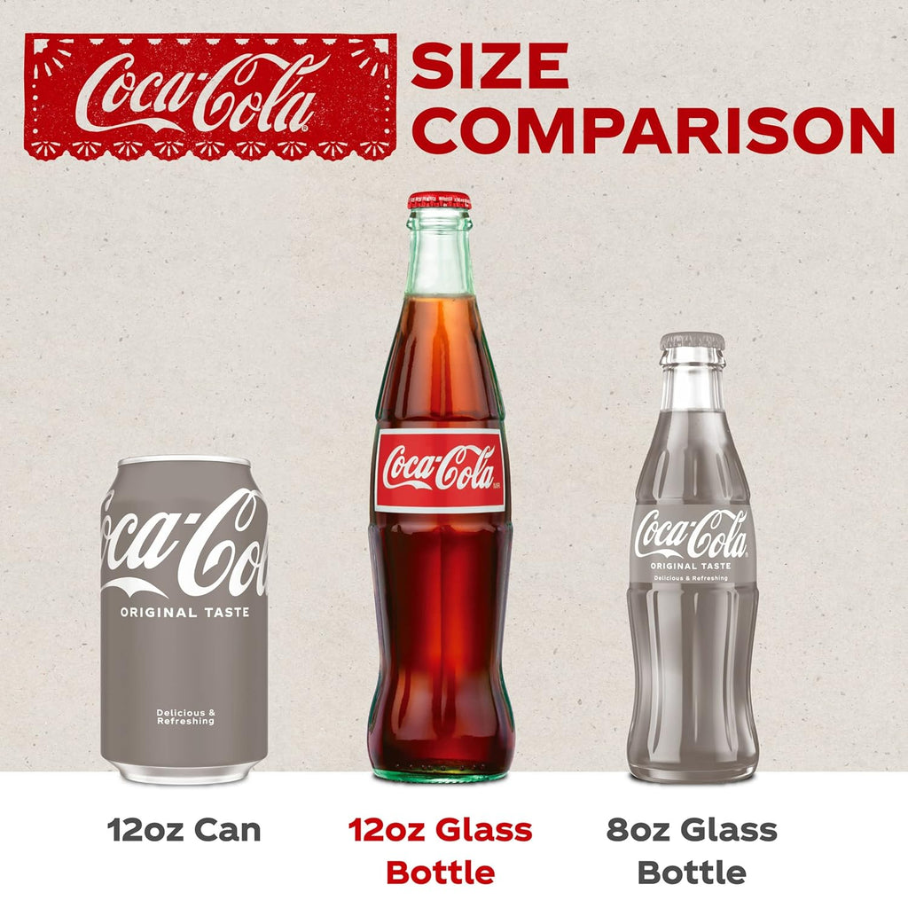 Mexican Cola Glass Bottles, 12 Fl Oz (Pack of 4) X53875