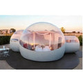 Inflatable Bubble Tent with 2 Rooms Dome Tunnel Camping Event House Outdoor Big (16.5ft Diamater + 8ft Rooms)