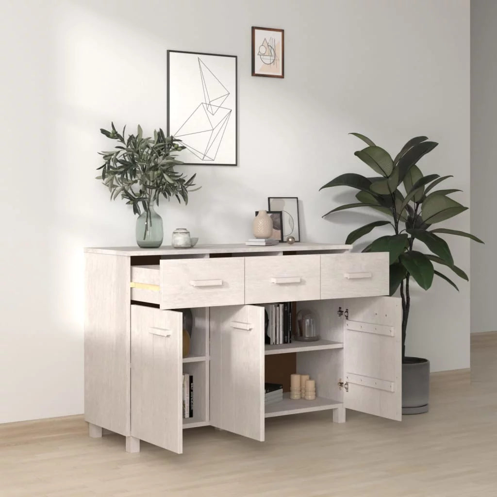 Sideboard White Solid Wood Pine A68705