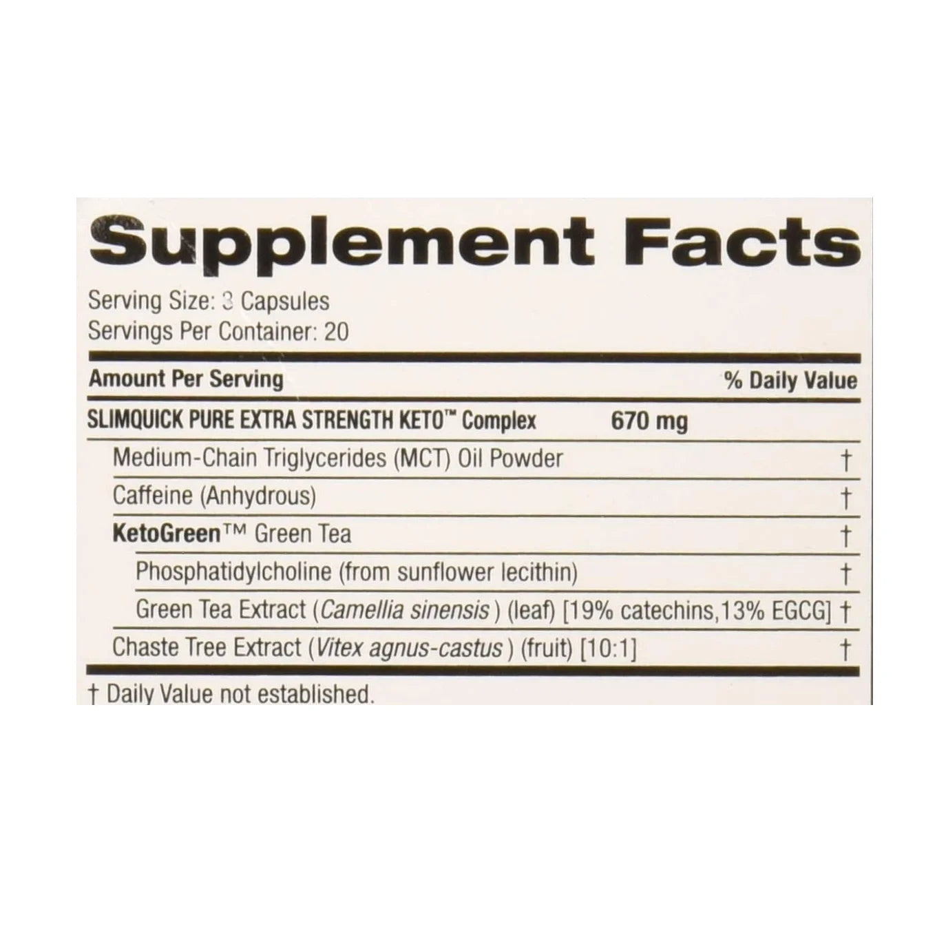 Keto Dietary Supplement Extra Strength Caplets E894531