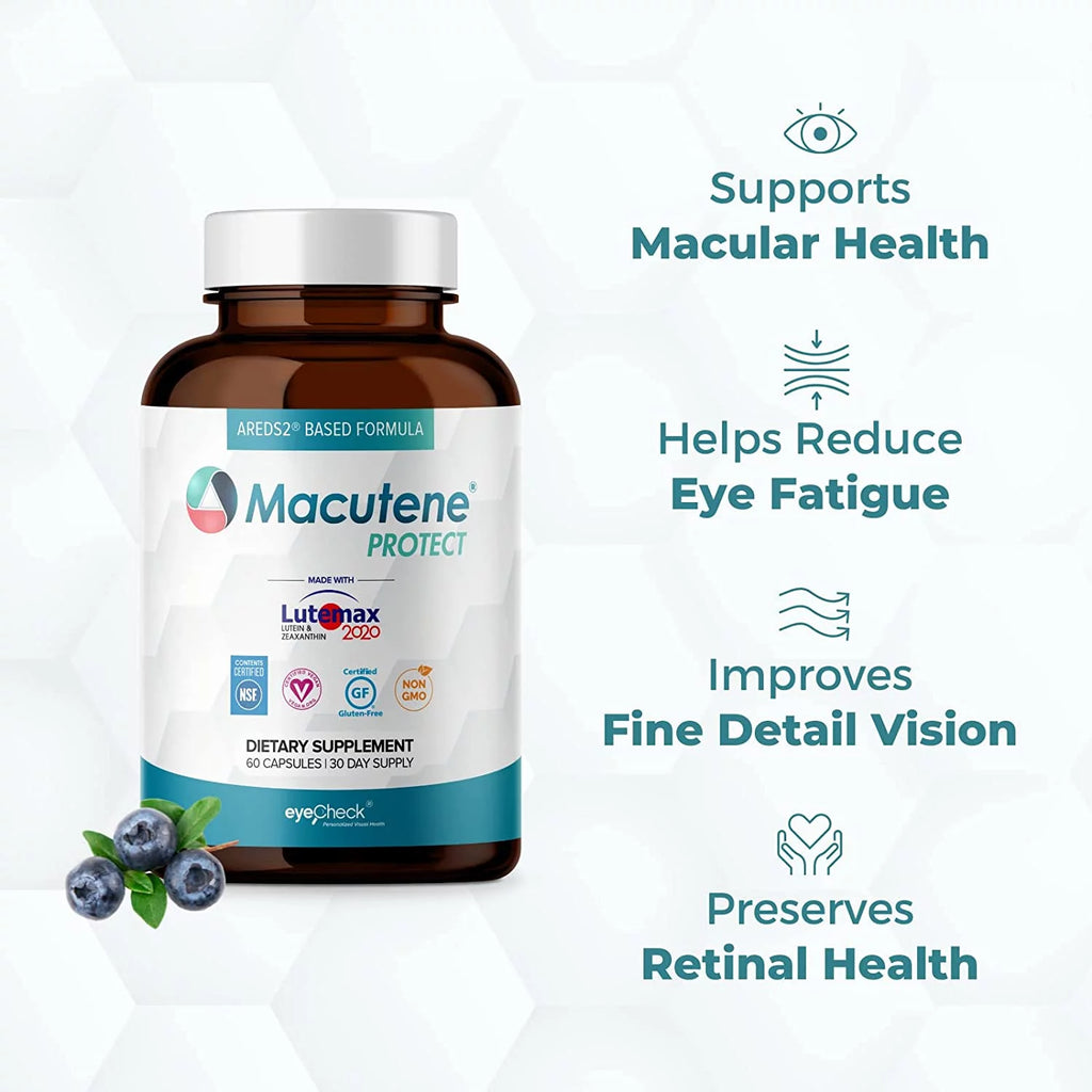 Macular Support Supplement with Bilberry, Zeaxanthin and Lutein, 60 Capsules P548890