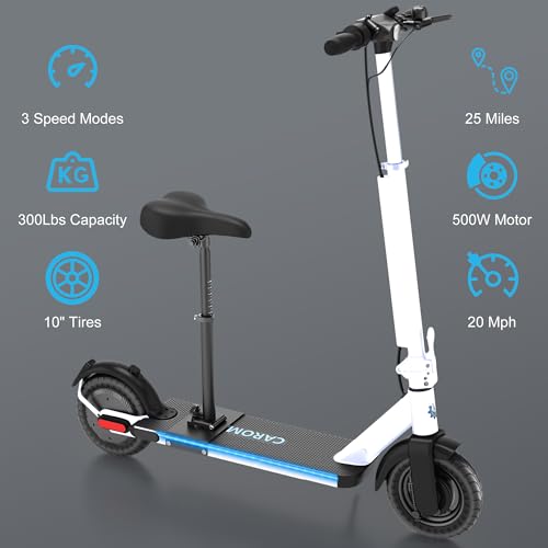 Electric Scooter for Adults, 20 MPH, 500W, Foldable Commuter I360491