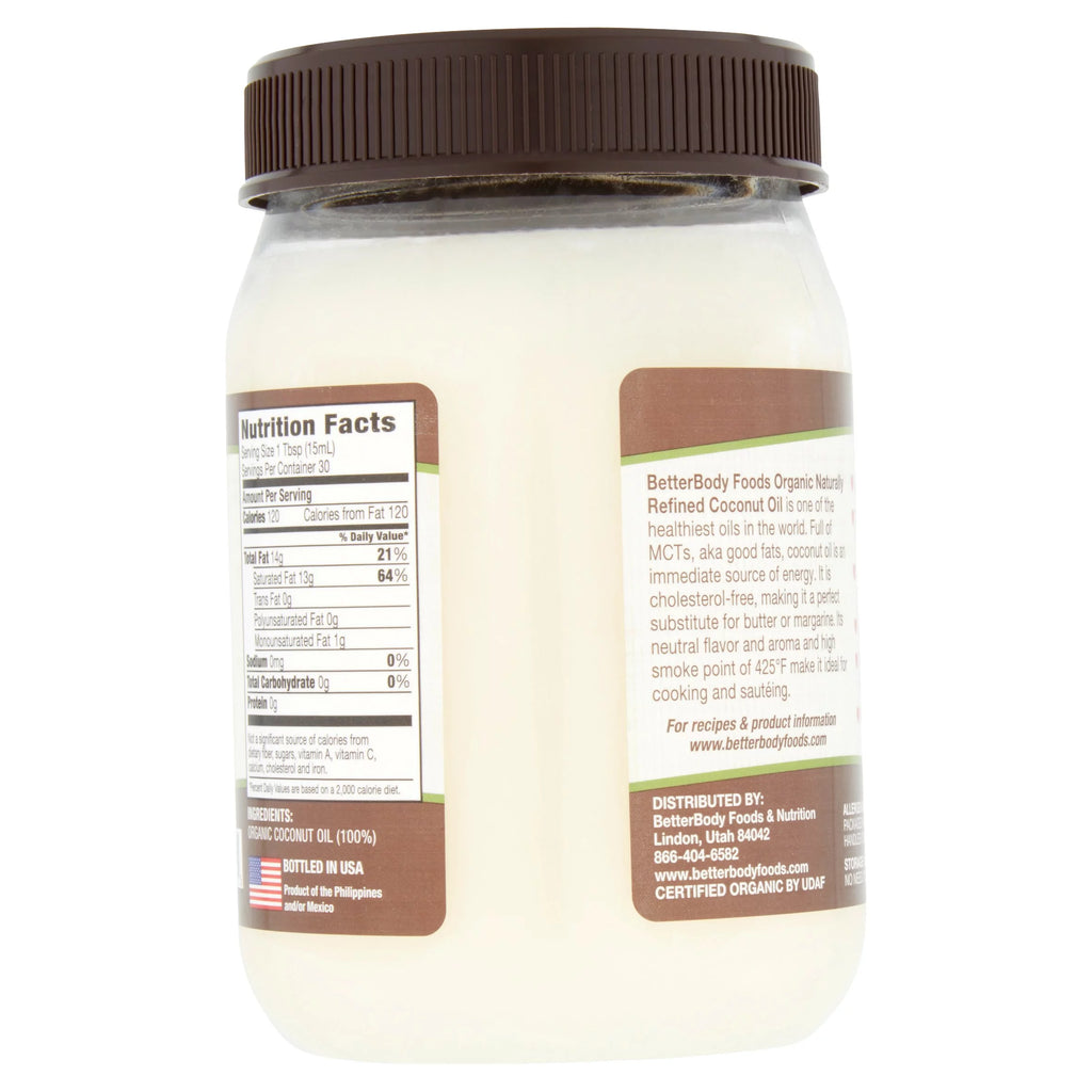 Organic Naturally Refined Coconut Oil, 15.5 fl oz, 6 pack Z410