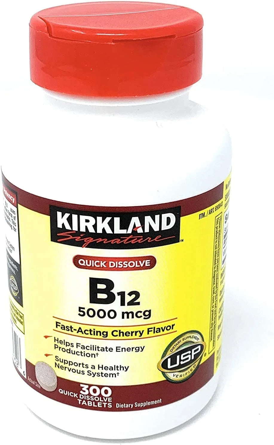 Quick Dissolve B-12 5000 mcg, 300 Tablets V420