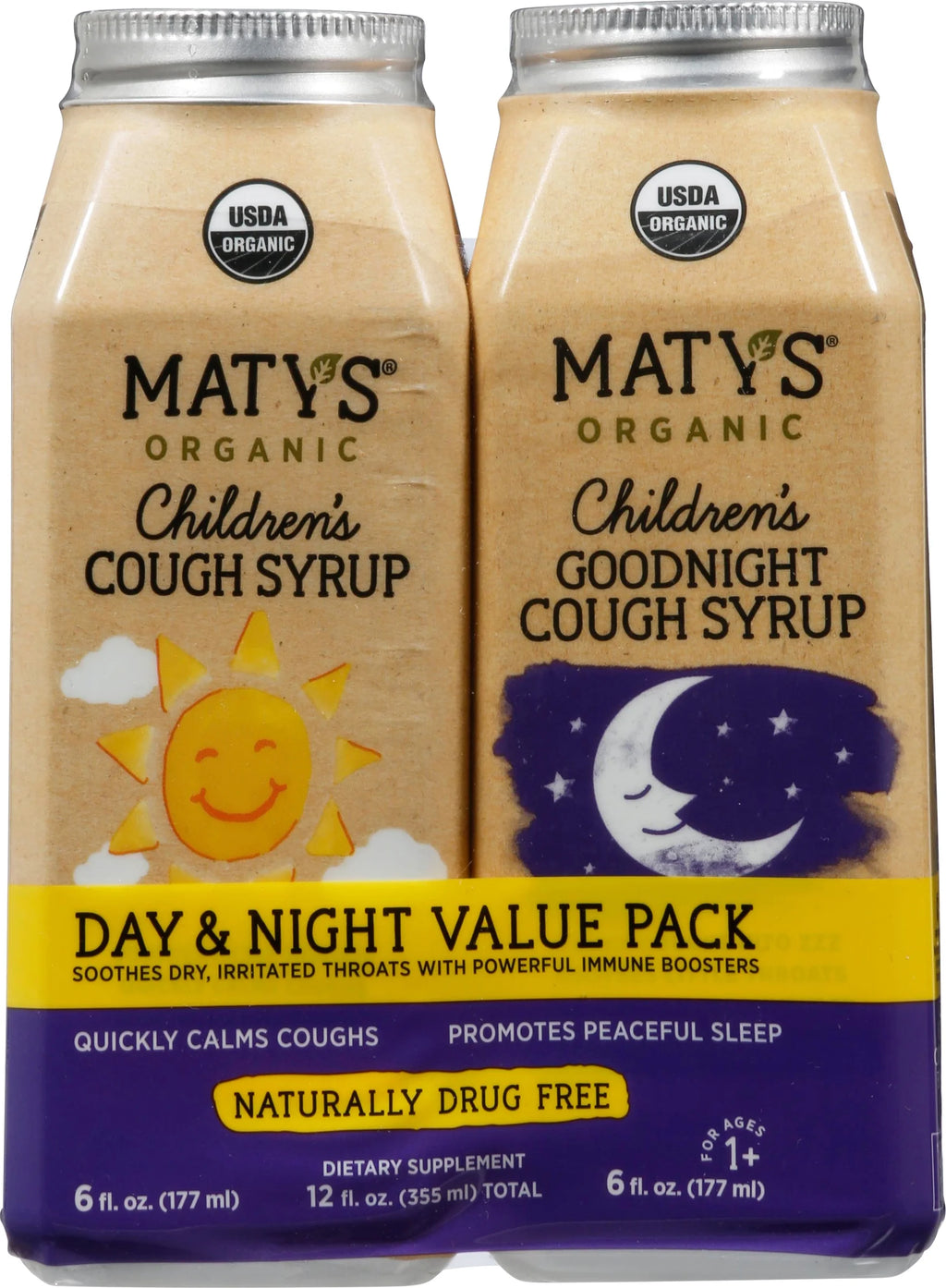 Organic Cough Syrup Daytime & Nighttime Value Pack E17498