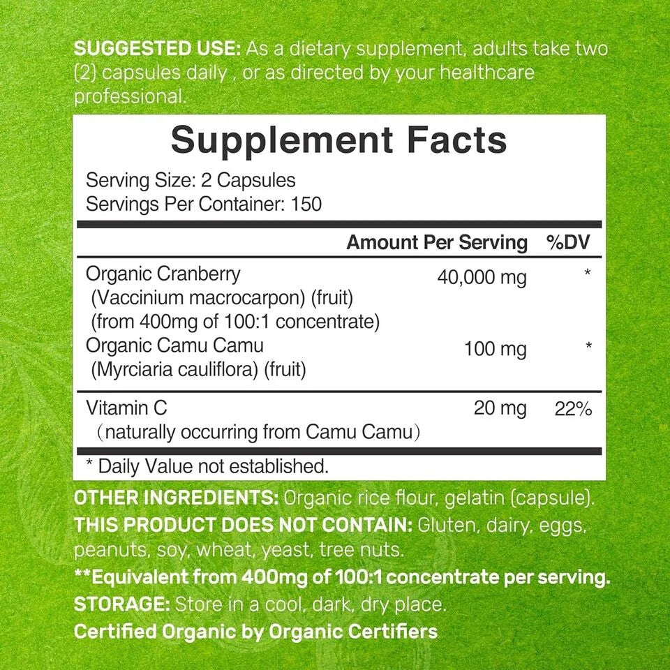 Urinary Tract Support 40000mg, 300 Capsules L816