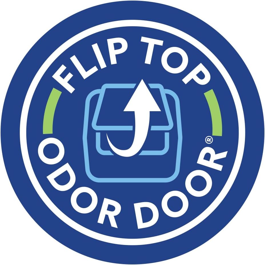 Covered Cat Litter Box with Flip Top Odor Door Lid D924