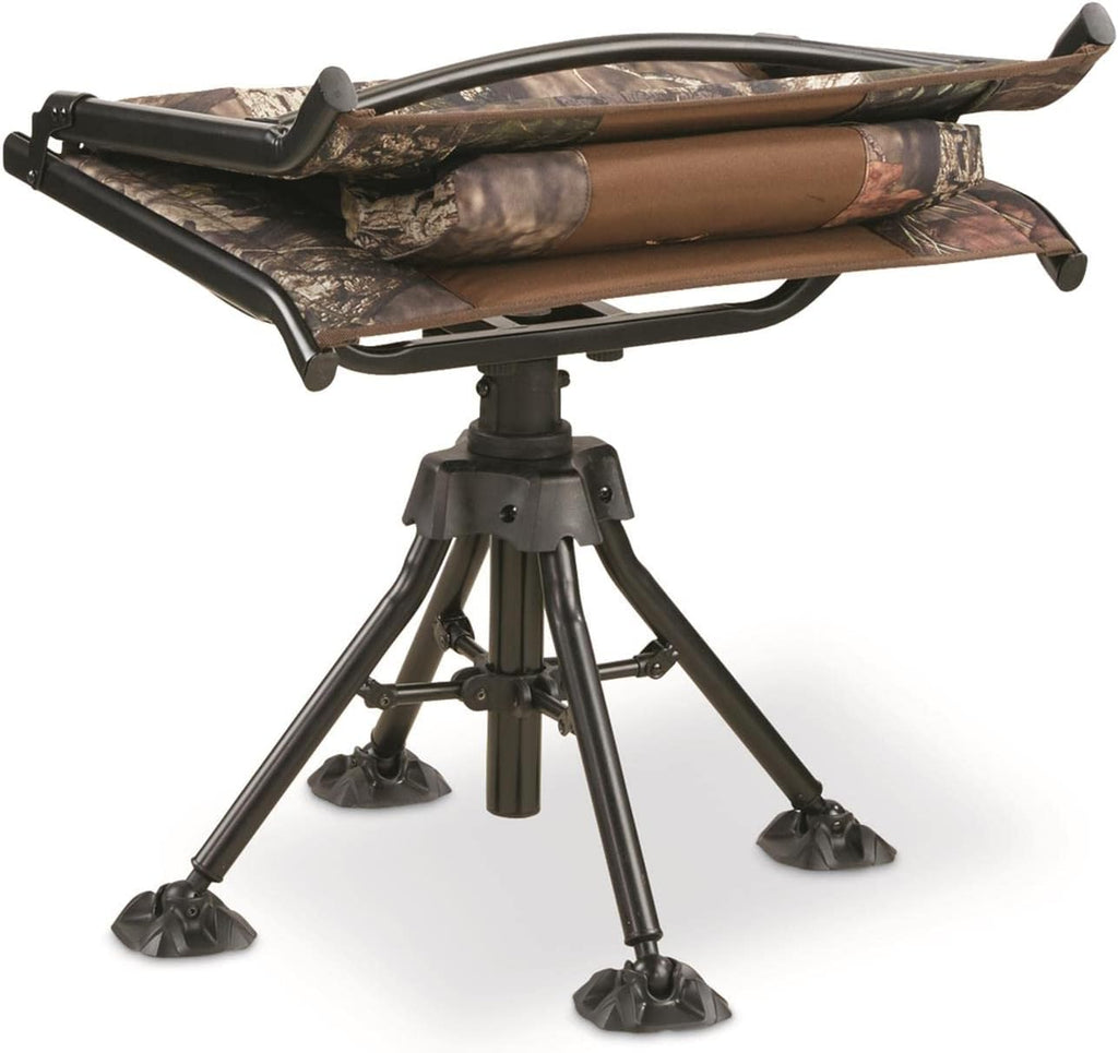 Swivel Camo Hunting Blind Chair, Folding, Lightweight, Padded Seat K30712